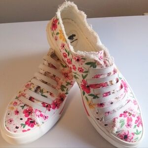 Floral Sneakers Size 8